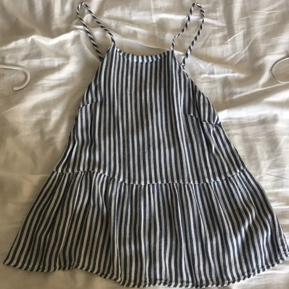 Navy and white stripped tank top